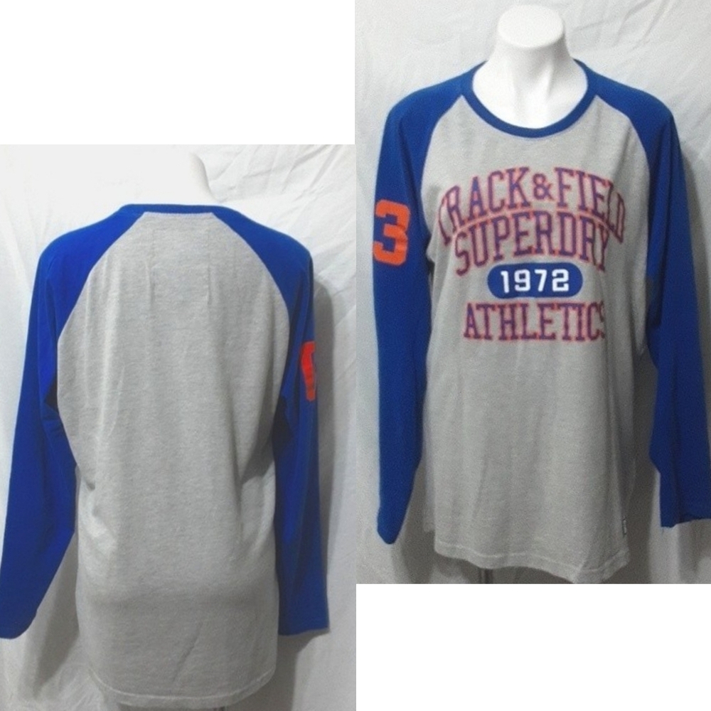 Superdry Track & Field 1972 Graphic Crewneck Shirt XL Vintage Sporty Streetwear
